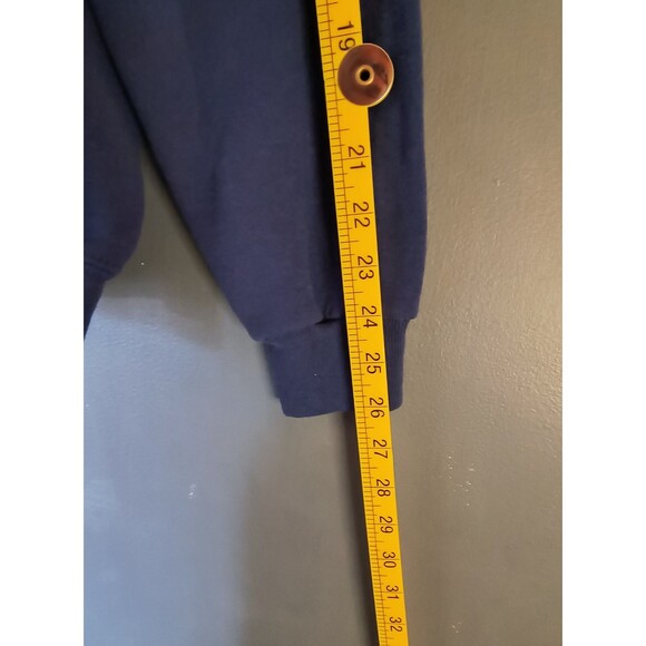 Vtg 80s Teddy Bear Sweatshirt Women's XL Blue Made In USA Art - Picture 8 of 8